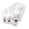 Z-Lite Astor 3 Light Vanity, Brushed Nickel & Clear 1936-3V-BN